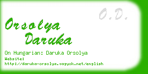 orsolya daruka business card